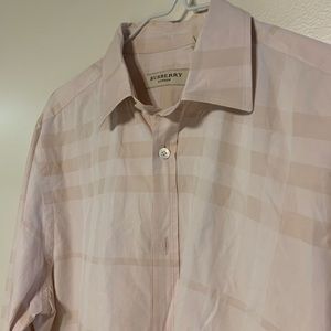 Burberry Pink Button Up Shirt